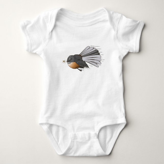 Fantail Piwakawaka T Shirt (Framsida)