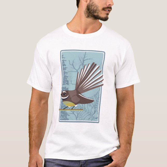 Fantail Piwakwaka T Shirt (Framsida)