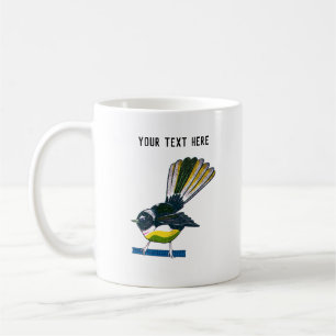 Fantail riso print stil kaffemugg