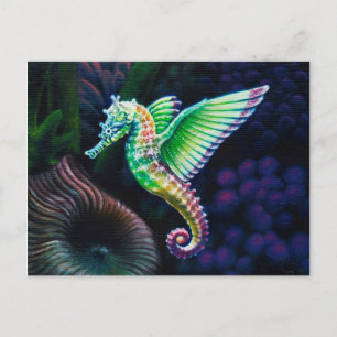 Fantasea, Winged Rainbow Seahorse Vykort