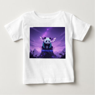 Fantasi Bevingad Panda på Flytande Topp T Shirt