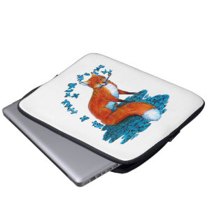 Fantasi Dreamscape för rävKitsune overklig fjär Laptop Fodral