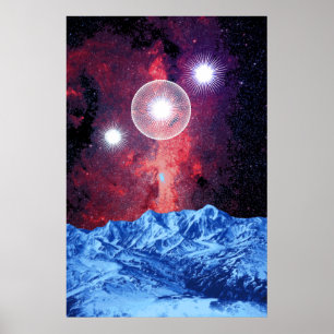 Fantasi för galax för Orion bältestjärnor Poster