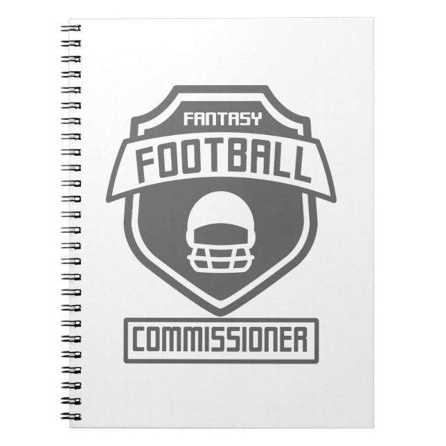 fantasi-fotbollskommissioner-grått-01 anteckningsbok (Framsidan)