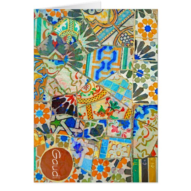 Fantasi. Gaudi. Bild 2 Hälsningskort (Framsidan)