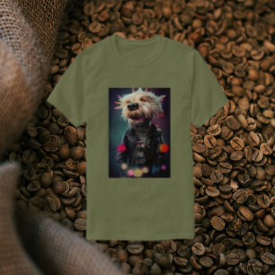 Fantasi Hund, Modern Pop Art Manar Grönt T Shirt
