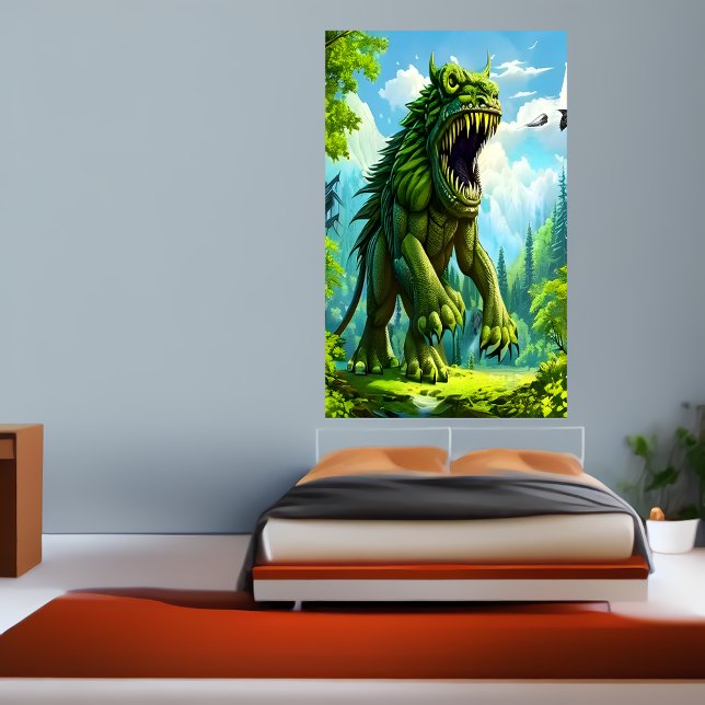 fantasi i stor grönt | AI Art Poster (Skapare uppladdad)