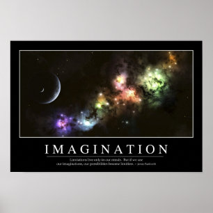 Fantasi: Inspirera citationstecken Poster