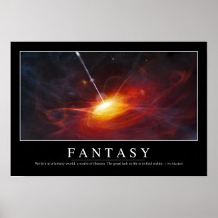 Fantasi: Inspirera citationstecken Poster