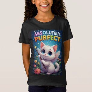 Fantasi Kattunge Med Änglavingar T Shirt