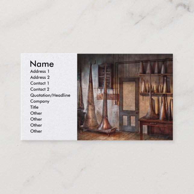 Fantasi - labb för trollkarlhattprototyp visitkort (Framsida)