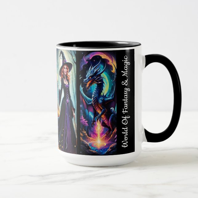 Fantasi- och magivärld mugg (Höger)
