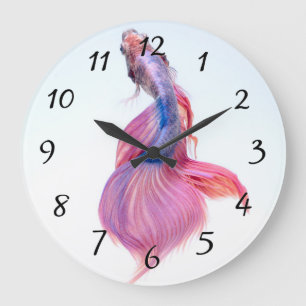 Fantasi Pastel Koi Stor Klocka
