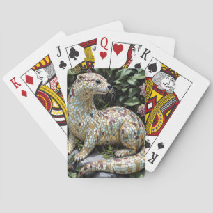 Fantasi Söt Lekfull Utter Skulptur Casinokort
