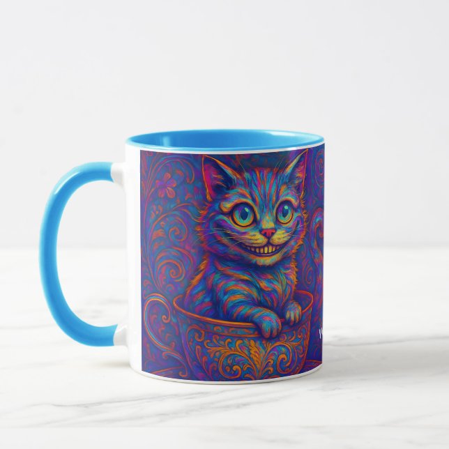 Fantasi Söt Mugg Leende Katt (Vänster)