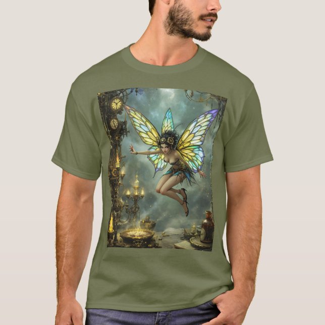 Fantasi Söta Pixie Fjärilsvingar T Shirt (Framsida)