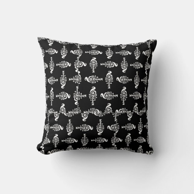 Fantasi stam symbol motiv bakgrundsmönster kudde (Framsida)