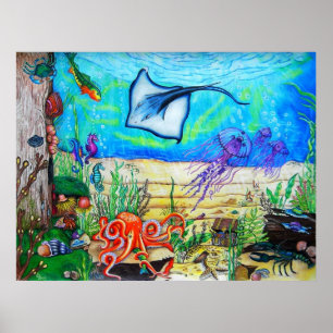 Fantasi under havet poster