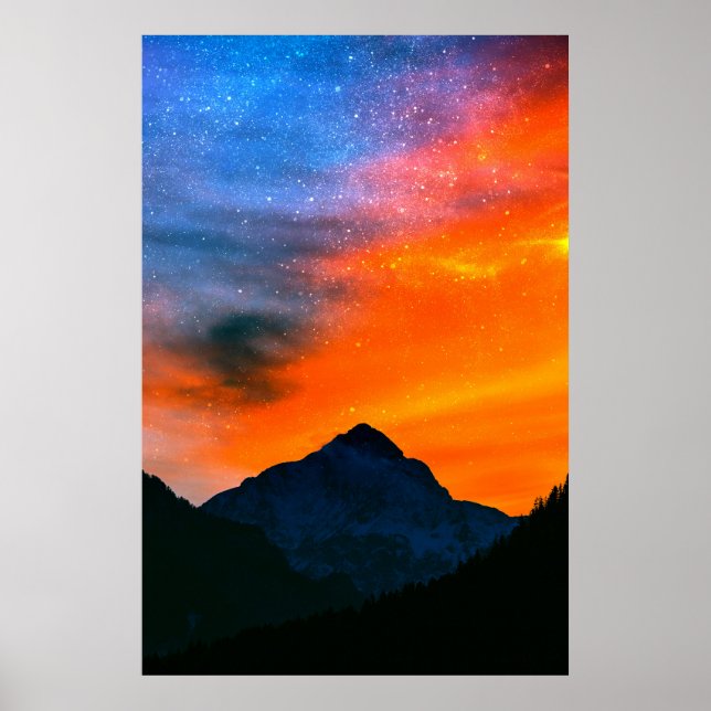Fantasi-världen i bergen poster (Framsidan)