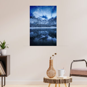 Fantasi vid bergssjö poster