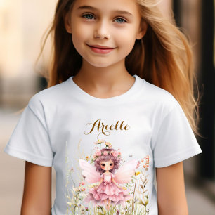Fantasiälva vildblomma pastell t shirt