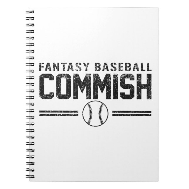 Fantasibaseball Commish Anteckningsbok (Framsidan)