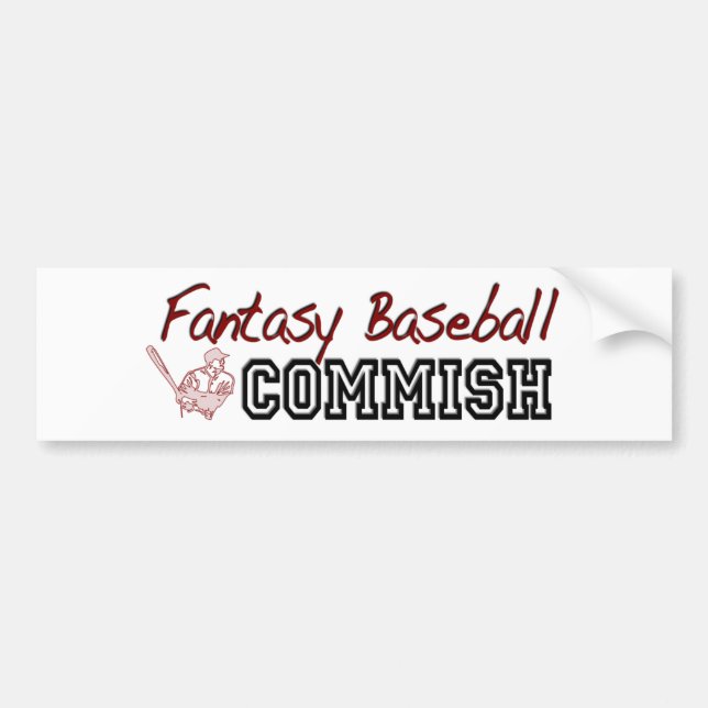 Fantasibaseball Commish Bildekal (Framsidan)