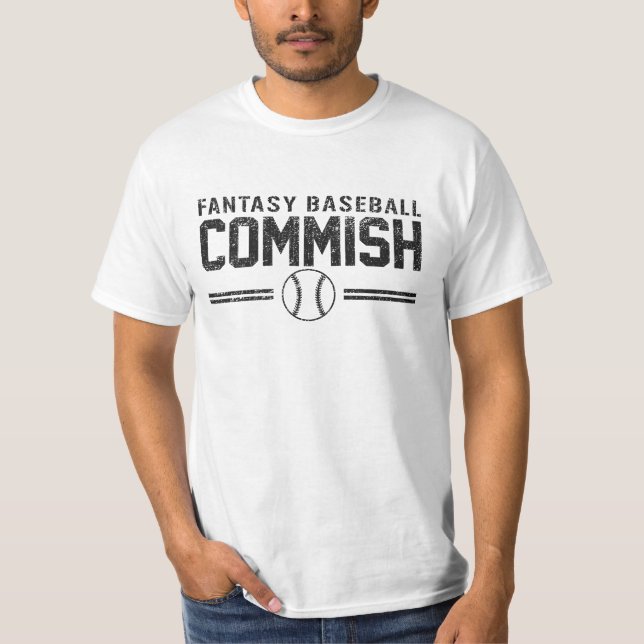 Fantasibaseball Commish T Shirt (Framsida)