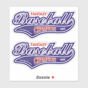 Fantasibaseballmästare Klistermärken