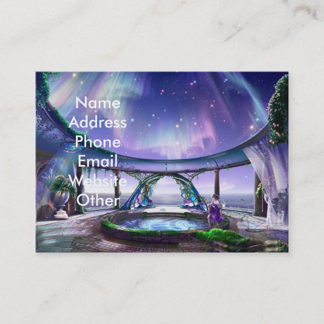 Fantasibassängvisitkortar Visitkort (Framsida)