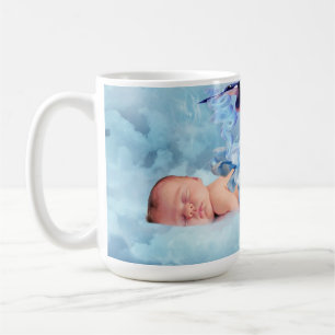Fantasibebis och stork kaffemugg