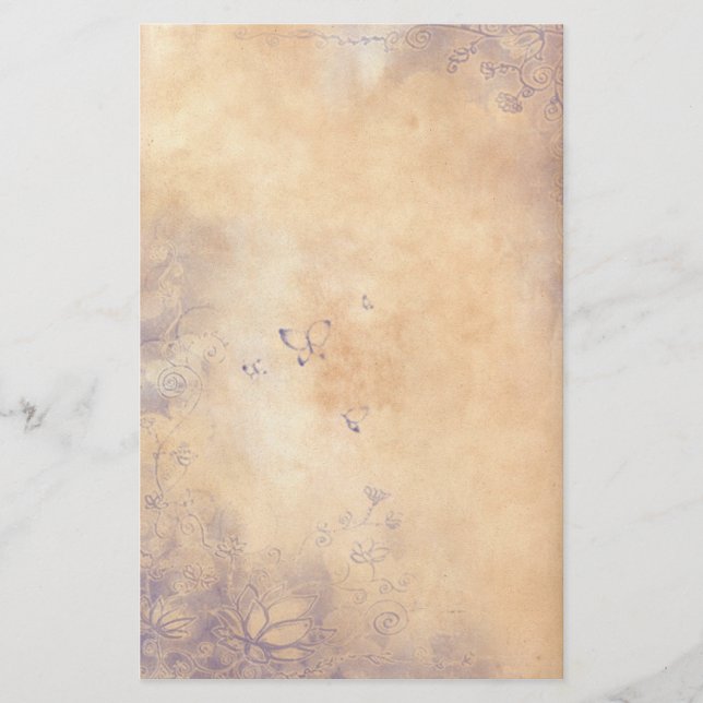 Fantasiblommor - lilor brevpapper (Framsida)