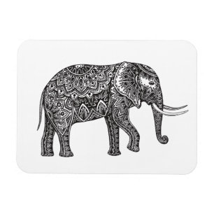 Fantasielefantklotter Magnet