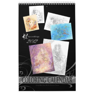 Fantasifärgläggningkalender Kalender