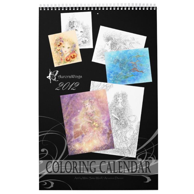 Fantasifärgläggningkalender Kalender (Omslag)