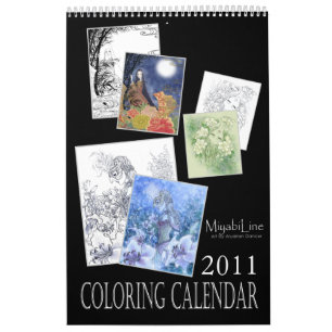 Fantasifärgläggningkalender Kalender
