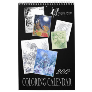 Fantasifärgläggningkalender Kalender