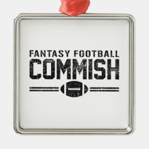 Fantasifotboll Commish Julgransprydnad Metall