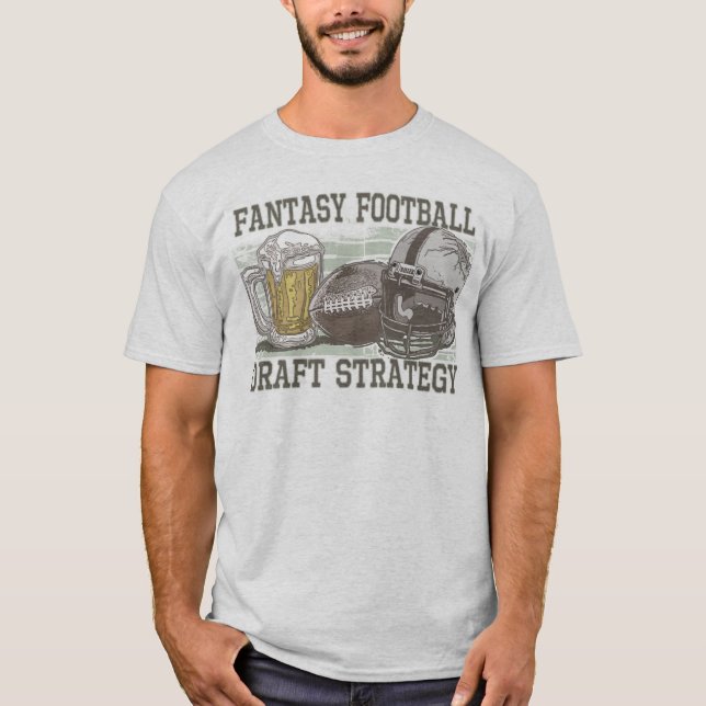 Fantasifotboll formulerar strategi t-shirt (Framsida)