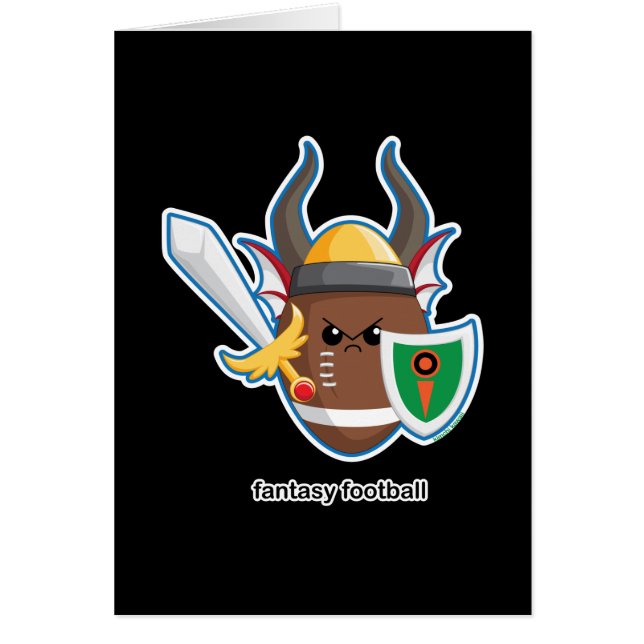 Fantasifotboll Hälsningskort (Framsidan)