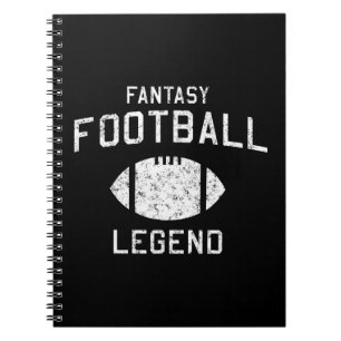 Fantasifotbolllegend Anteckningsbok Med Spiral
