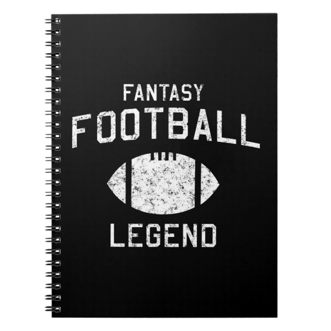 Fantasifotbolllegend Anteckningsbok Med Spiral (Framsidan)