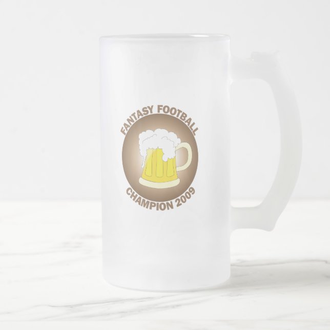 Fantasifotbollmästare 2009 frostat ölglas (Höger)