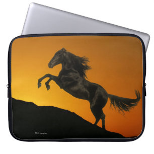 Fantasihästar: Bergsolnedgång Laptop Sleeve
