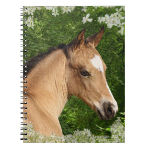 Fantasihästar: Blommor Anteckningsbok Med Spiral