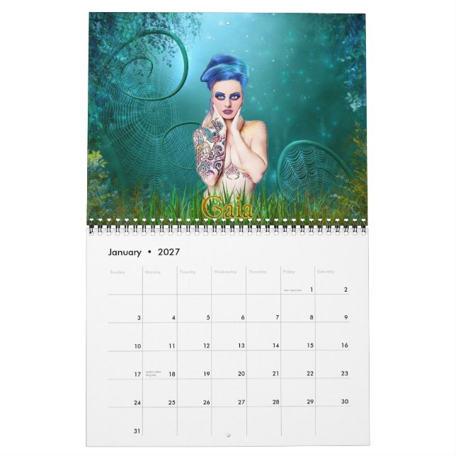 Fantasikonstkalender 2013 kalender (Jan 2027)