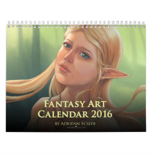 Fantasikonstkalender 2016 av Adrienn Ecsedi Kalender