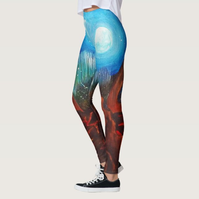 Fantasinorrsken, nordligt ljus leggings (Vänster)