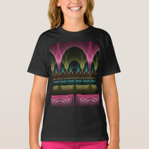 Fantasinsteater, Abstrakt Färgrik Fraktal Konst T Shirt