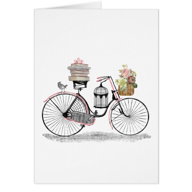 Fantasipushcykel Hälsningskort (Framsidan)